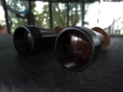 Classic Binocular Free 3D model