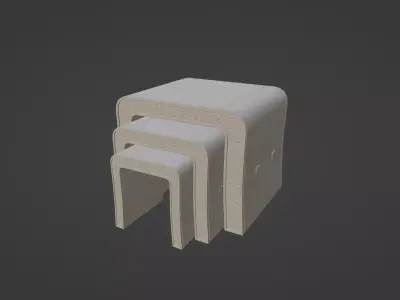 Coffee Table Low-poly 3D model buy