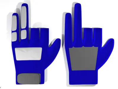 Sport Gloves - Paintball 3D model