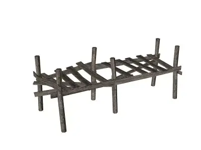 Old dock 3D model purchase