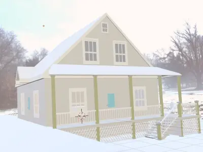 House model from Walking Dead Game Low-poly 3D model