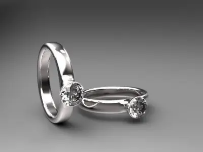 ring design 02 Low-poly 3D model