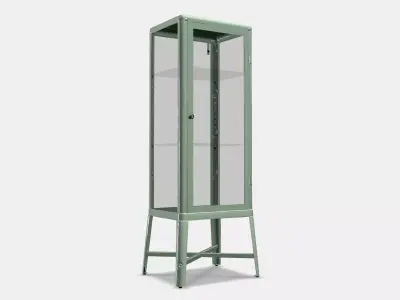 FABRIKOR Glass-door cabinet 3 Low-poly 3D model