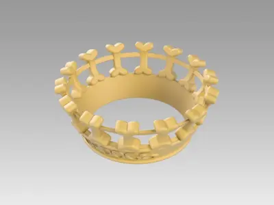 Crown for dogs king of dogs 3D print model