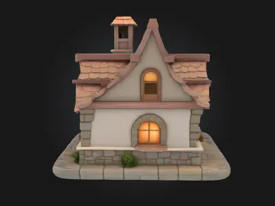 Cottage Retreat  A Cozy Escape to Nature 3D model
