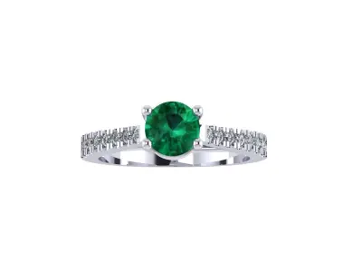 Women diamond ring 3d render 3D print model order