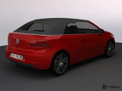 Volkswagen Golf Cabrio 2012 3D model