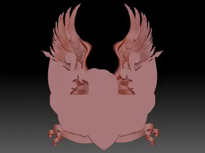 eagle 3D print model 3