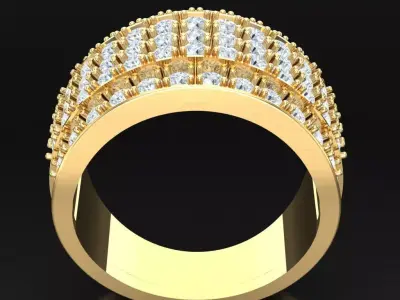 Luxury Men Rings Designs 5MR035 3D print model