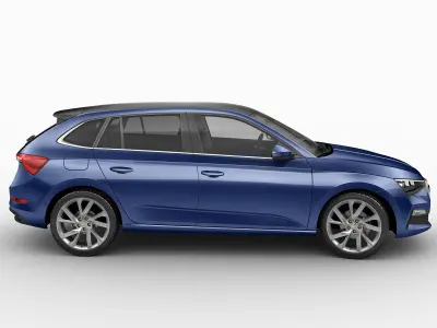 Skoda Scala 2019 3D model