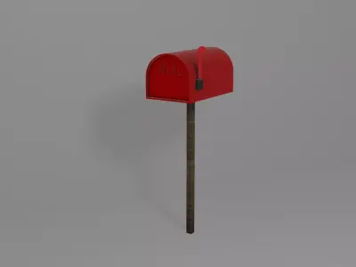 United States Mail Box Style Free 3D model