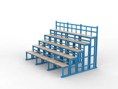 Bleacher 3D model