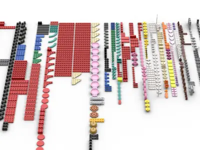 TwindBricks3D - 80110 Lunar New-Year Display 3D print model