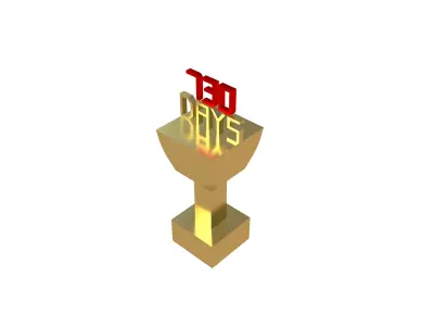 Days 730 Trophy v1 001 Low-poly 3D model