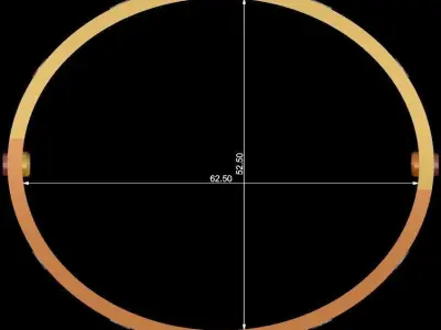 Love Bracelet With Diamonds - Size 19 3D print model