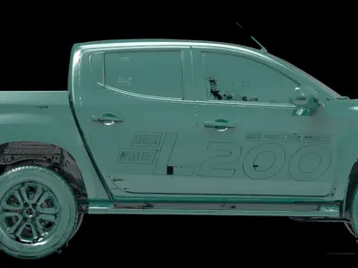 Mitsubishi Triton L200 DC series Native Exterior 3D Scan 2019 3D model
