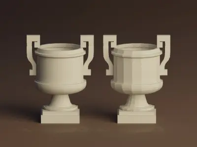 Vases Free low-poly 3D model