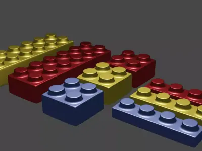 Lego pack Free low-poly 3D model