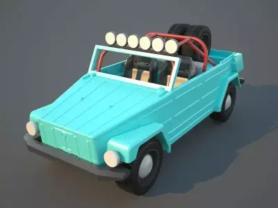 Volkswagen Thing or safari Dune modified PRINTABLE 3D print model