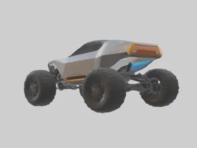 Futuristic Allterrain Vehicle model 3D model