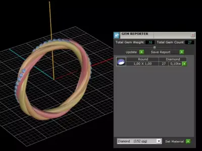 ring woman  3D print model 45