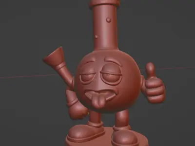 Bong Buddy  Chill Mascot 3D print model