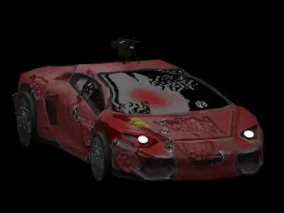 apocalypse car Low-poly 3D model