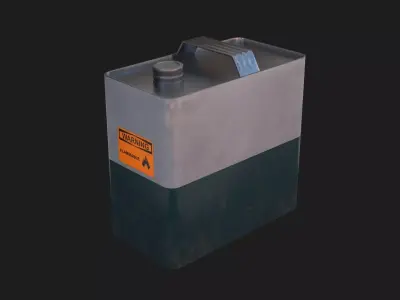 Can of gasoline 3D Model Low-poly 3D model