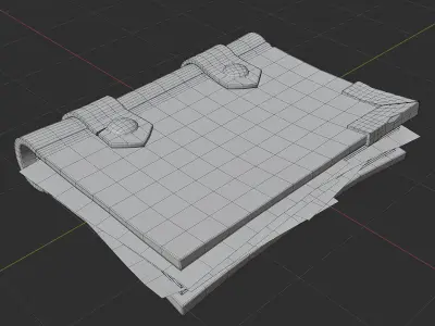 a book Low-poly 3D model