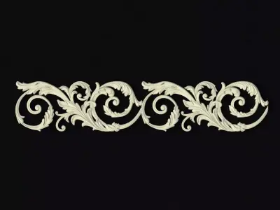 Central decor ornament for furniture 3D model 761