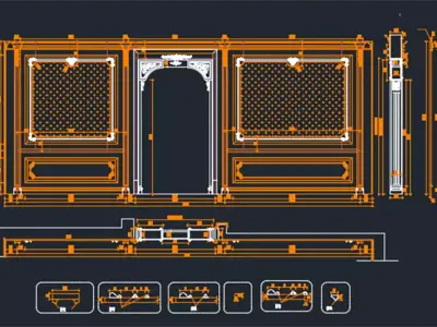  Drawings for Classic  Architecture Drawings EXECUTIVE DRAWING 3D print model