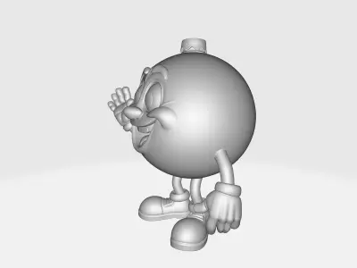 Smiling Christmas Ornament Character Holiday Decor 3D print model