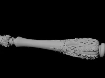 baluster pair of candlesticks 3D model
