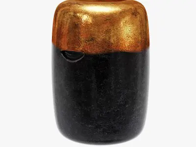 Rouge decor pill stool 3D model