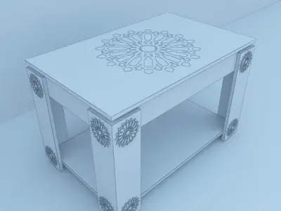 Traditional  Moroccan Table  3D model