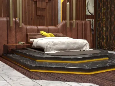 BedRoom modern  3D model