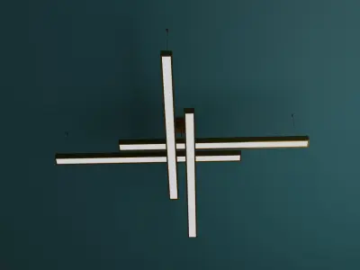 Modern Led Lamp Low-poly 3D model