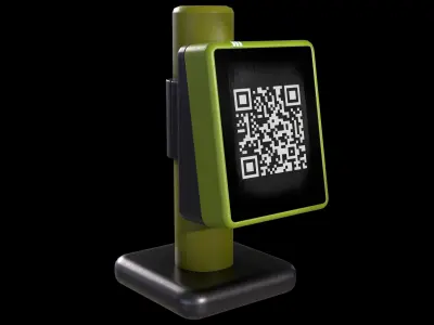 Terminal NFC Low-poly 3D model