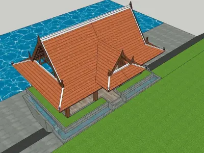 Hut or Kiosque 3D model