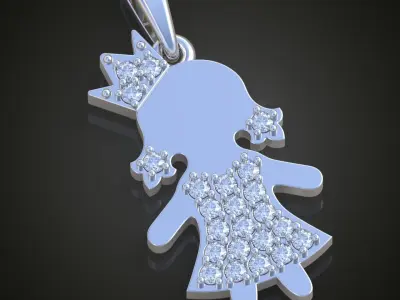 Pendant model 3D 0223 printable model Free 3D print model