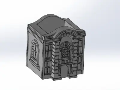European Architecture Museum pattern vase 3D print model