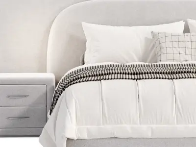 Gaspra Modern Bed 3D model