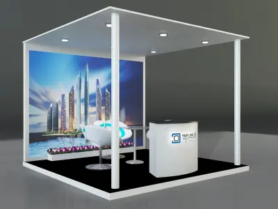 Booth Exhibition Stand a330 3D model