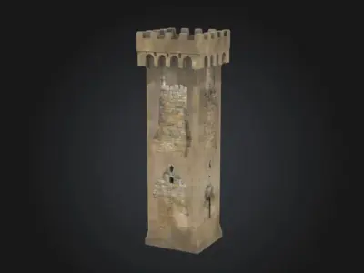 Watchtower Sentinel Medieval 3D model