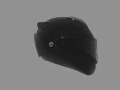 Motorcycle helmet 3D model by edplus