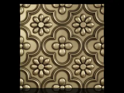 3D Wall Panel A01 3D print model