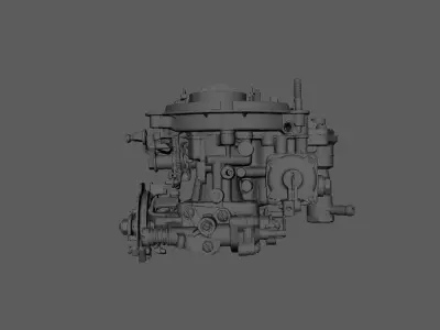 Chevy 2 barrel carburator  3D print model