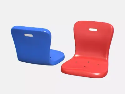 Stadium Seat 2 Low-poly 3D model