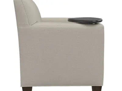 Lounge Chair With Tablet Cupholder 3D model