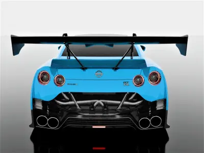 CUSTOM NISSAN GTR R35 NISMO 3D model